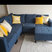 Longwood 84 modular sectional store with ottoman